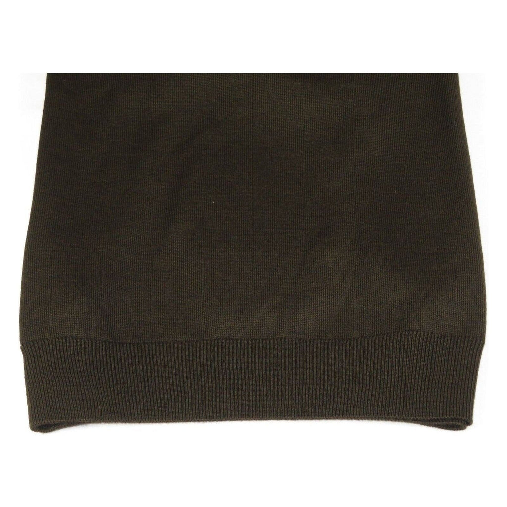 Mens PRINCELY Soft Merinos Wool Sweater Knits Lightweight Polo 1011 - 40 Brown - J.Valintin Men's Wear Legend - 96638