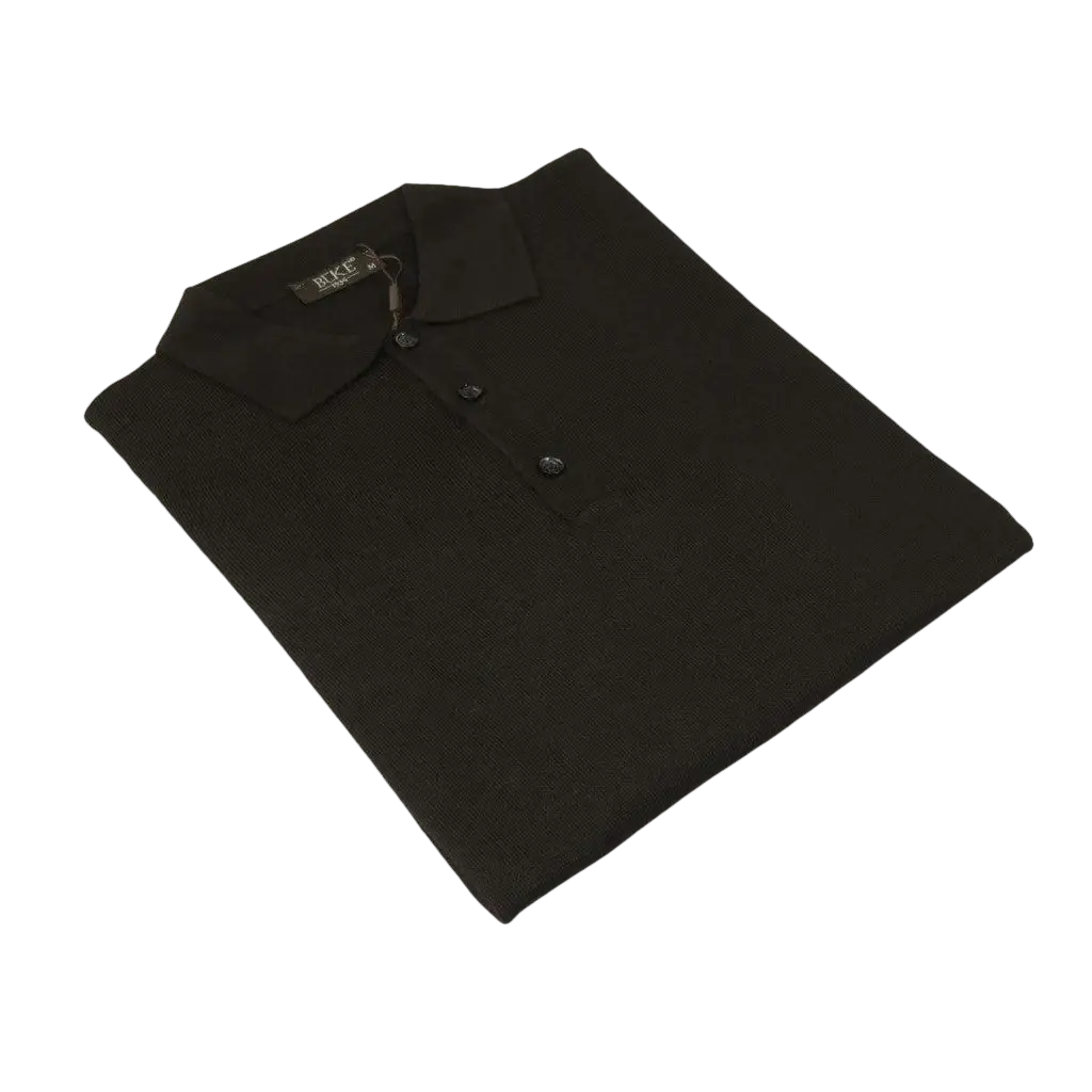Mens PRINCELY Soft Merinos Wool Sweater Knits Lightweight Polo 1011 - 40 Brown - J.Valintin Men's Wear Legend - 96638