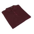 Mens PRINCELY Soft Merinos Wool Sweater Knits Lightweight Polo 1011 - 40 Burgundy - J.Valintin Men's Wear Legend - 96610