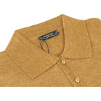 Mens PRINCELY Soft Merinos Wool Sweater Knits Lightweight Polo 1011 - 40 Cognac - J.Valintin Men's Wear Legend - 96594