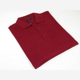 Mens PRINCELY Soft Merinos Wool Sweater Knits Lightweight Polo 1011 - 40 Cranberry - J.Valintin Men's Wear Legend - 96614