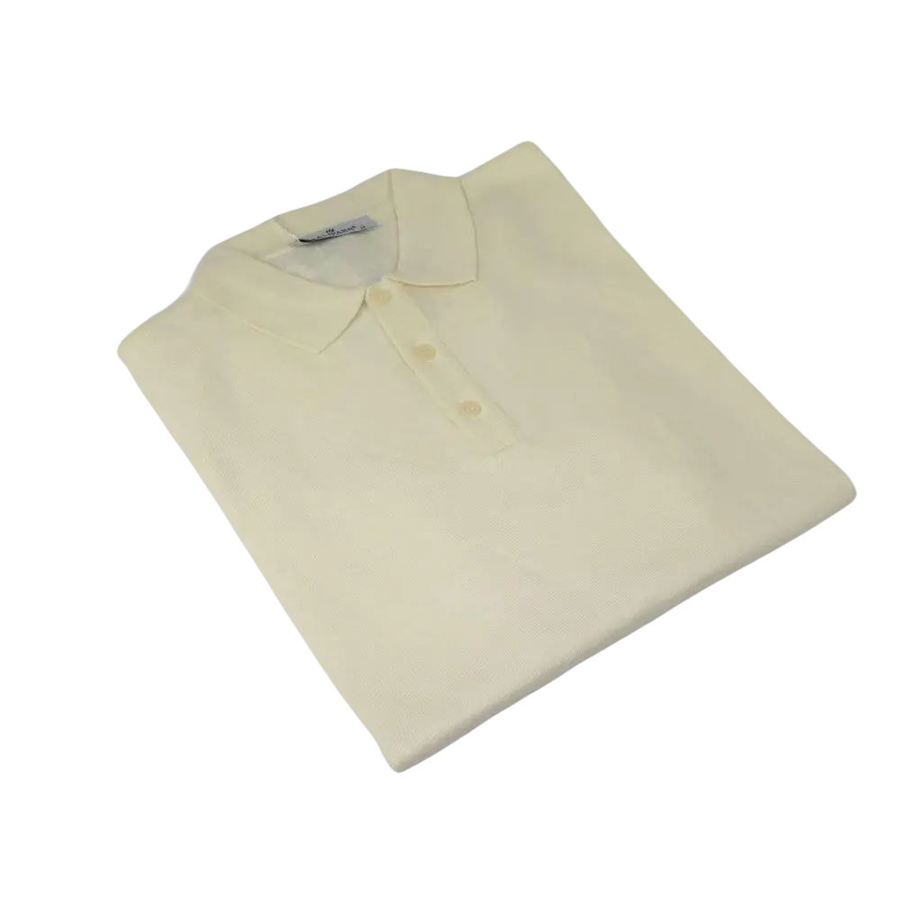 Mens PRINCELY Soft Merinos Wool Sweater Knits Lightweight Polo 1011 - 40 Ivory - J.Valintin Men's Wear Legend - 96606