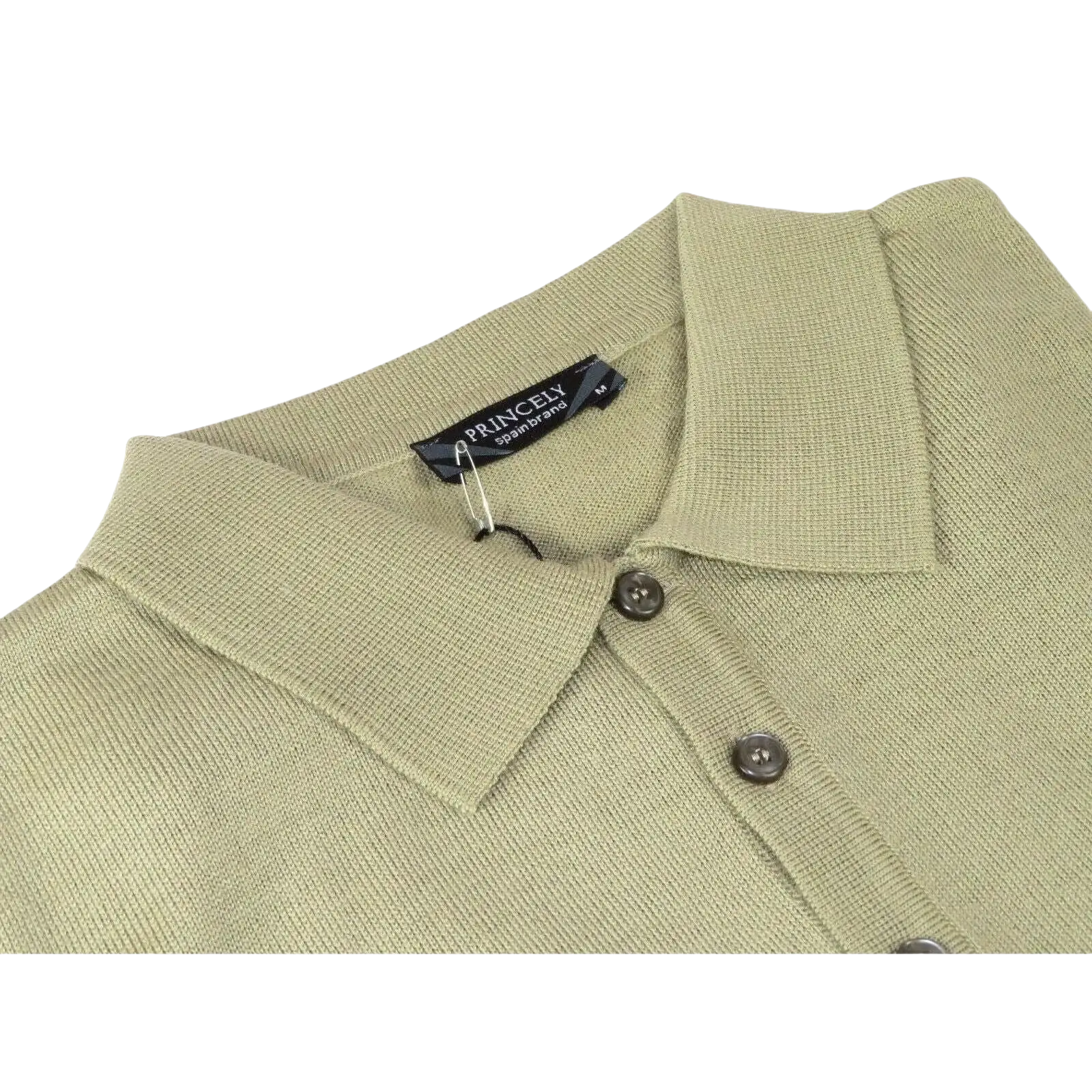 Mens PRINCELY Soft Merinos Wool Sweater Knits Lightweight Polo 1011 - 40 Olive - J.Valintin Men's Wear Legend - 96653