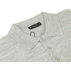 Mens PRINCELY Soft Merinos Wool Sweater Knits Lightweight Polo 1011 - 40 Silver - J.Valintin Men's Wear Legend - 96626