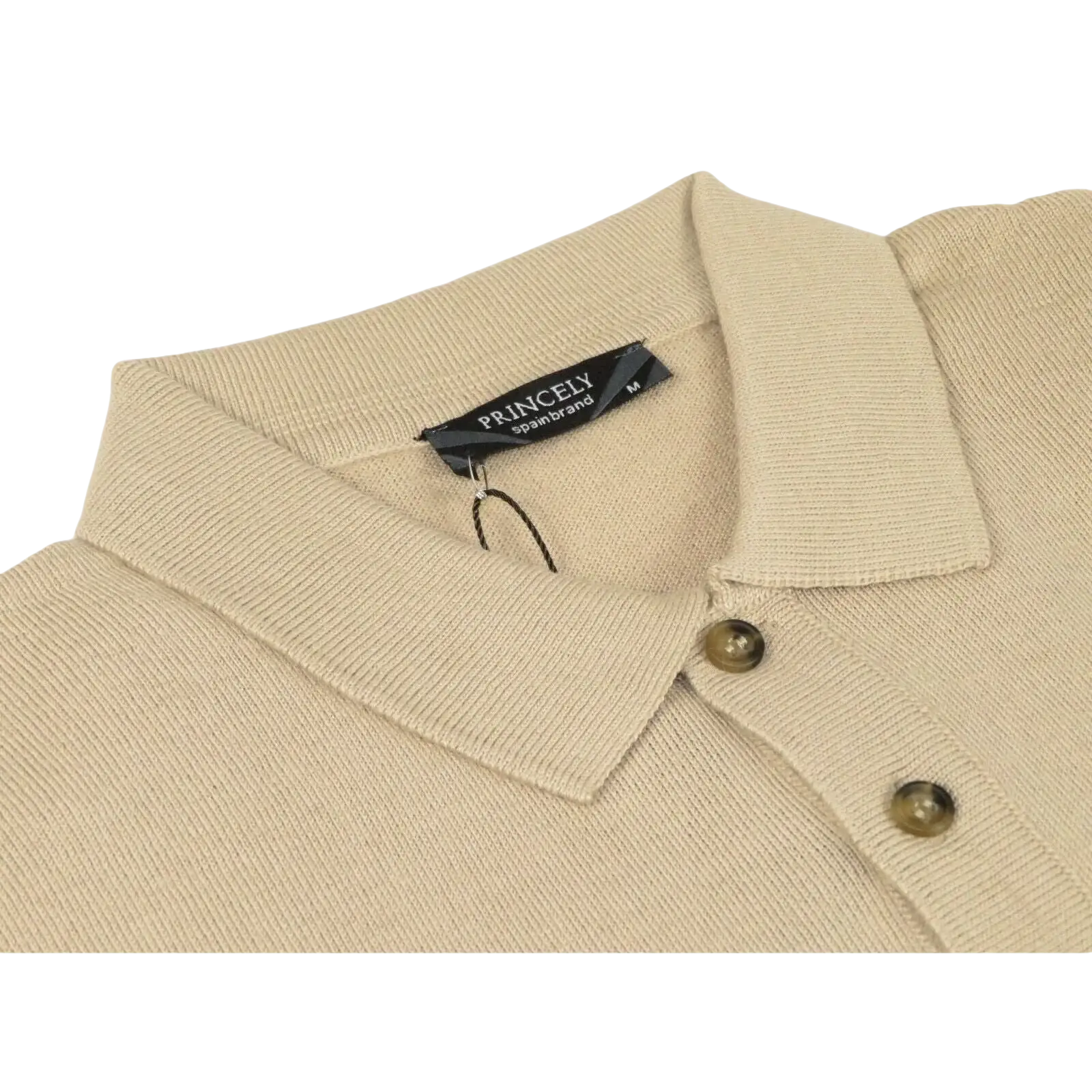 Mens PRINCELY Soft Merinos Wool Sweater Knits Lightweight Polo 1011 - 40 Tan Camel - J.Valintin Men's Wear Legend - 96598
