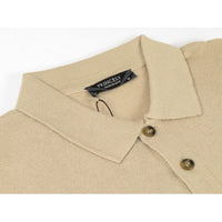 Mens PRINCELY Soft Merinos Wool Sweater Knits Lightweight Polo 1011 - 40 Tan Camel - J.Valintin Men's Wear Legend - 96598