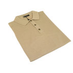 Mens PRINCELY Soft Merinos Wool Sweater Knits Lightweight Polo 1011 - 40 Tan Camel - J.Valintin Men's Wear Legend - 96598