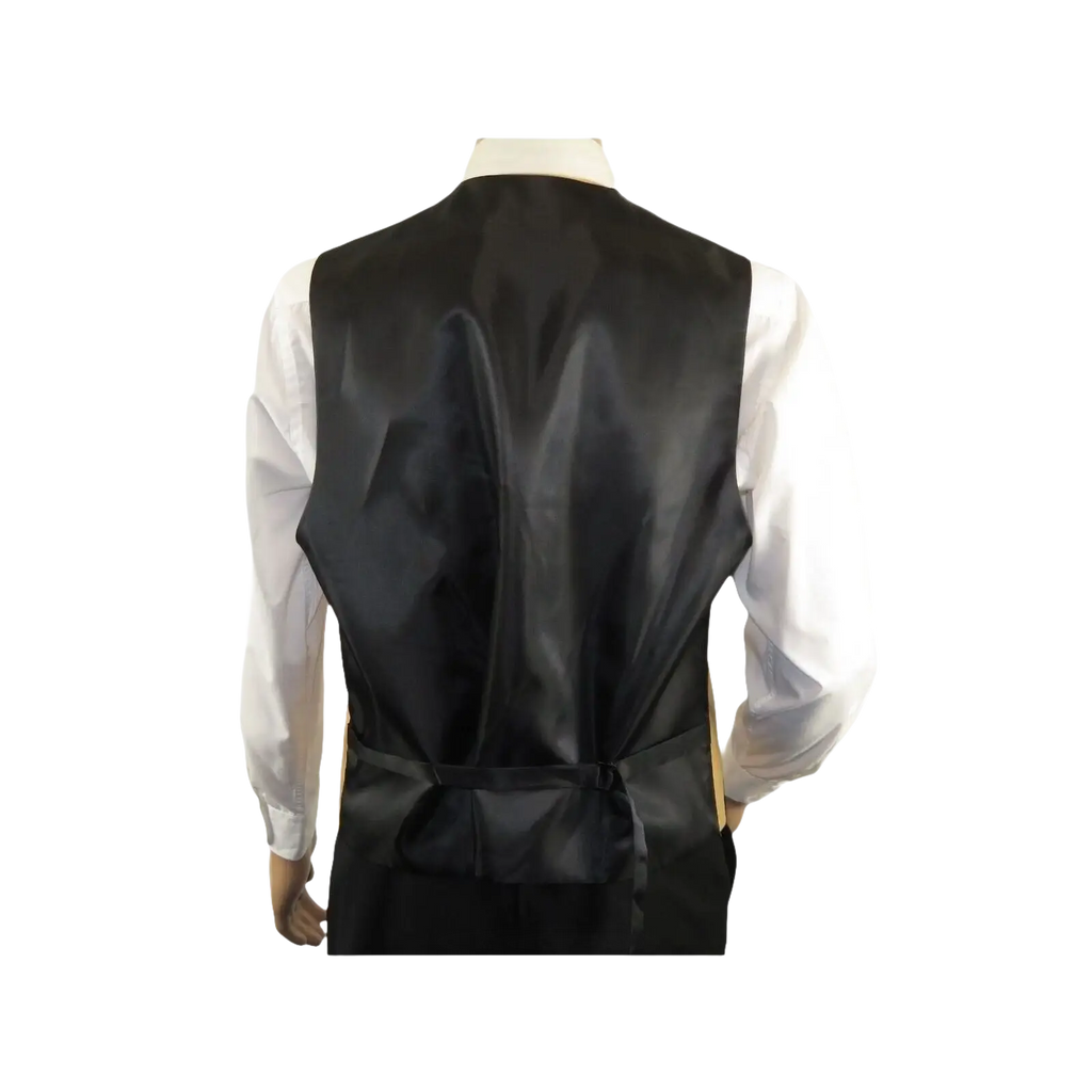 Men's Q Brand Formal Tuxedo Vest Tie and Hankie Satin #10 plain Gold - J.Valintin Men's Wear Legend - 6585