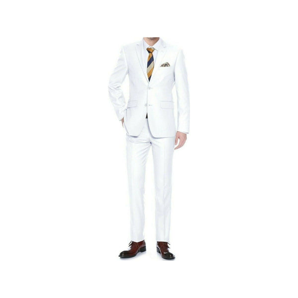 Mens RENOIR 2 Piece suit Single Breasted Easter, Prom, Formal, stage 201 - 6 White - J.Valintin Men's Wear Legend - 29503