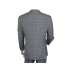 Mens Renoir 3 Piece Vested Suit Glen Plaid Notch Lapel Business 278 - 1 Gray New - J.Valintin Men's Wear Legend - 28301