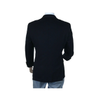 Men's RENOIR Classic Blazer 100% Wool Side vents Metal Buttons Notch 509 - 2 Navy - J.Valintin Men's Wear Legend - 21544