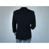 Men's RENOIR Classic Blazer 100% Wool Side vents Metal Buttons Notch 509 - 2 Navy - J.Valintin Men's Wear Legend - 21544