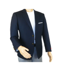 Men's RENOIR Classic Blazer 100% Wool Side vents Metal Buttons Notch 509 - 2 Navy - J.Valintin Men's Wear Legend - 21544