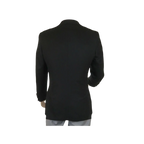 Men's RENOIR Classic Blazer Jacket 100% Wool Single breasted Notch 509 - 1 Black - J.Valintin Men's Wear Legend - 21566