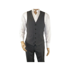 Men's RENOIR Vest Wool 140's Adjustable, Full Lining 508 - 3 Mid Gray - J.Valintin Men's Wear Legend - 80069