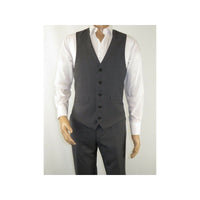 Men's RENOIR Vest Wool 140's Adjustable, Full Lining 508 - 3 Mid Gray - J.Valintin Men's Wear Legend - 80069