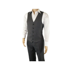Men's RENOIR Vest Wool 140's Adjustable, Full Lining 508 - 3 Mid Gray - J.Valintin Men's Wear Legend - 80069