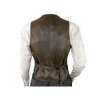 Men's RENOIR Vest Wool 140's Adjustable, Full Lining 508 - 3 Mid Gray - J.Valintin Men's Wear Legend - 80069