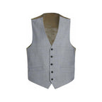 Men's RENOIR Vest Wool 140's Adjustable, Two Pockets 508 - 5 Lt Gray - J.Valintin Men's Wear Legend - 80079