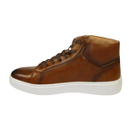 Men's Santino Luciano Ankle High Top Comfort Sneaker Dress Boot S - 2452 Cognac - J.Valintin Men's Wear Legend - S2452 - Cognac - 8.5