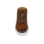 Men's Santino Luciano Ankle High Top Comfort Sneaker Dress Boot S - 2452 Cognac - J.Valintin Men's Wear Legend - S2452 - Cognac - 8.5