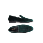 Mens Santino Luciano Shoes Soft Velvet Slip on Loafer Formal C351 Emerald Green - J.Valintin Men's Wear Legend - 98997