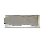 Men's Self Bow Tie By Hand J.Valintin Collection Solid Satin #92544 Silver - J.Valintin Men's Wear Legend - 92544