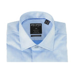 Men's Shirt Christopher Lena PROPER 100% Cotton Wrinkle Free P720SP0R Blue - J.Valintin Men's Wear Legend - 92430