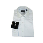 Men's Shirt Christopher Lena PROPER 100% Cotton Wrinkle Free p720ttsr white Slim - J.Valintin Men's Wear Legend - 92465