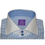 Mens Shirt J.Valintin Turkey Usa Egyption Cotton Axxess Style 1A19 - 68 Blue - J.Valintin Men's Wear Legend - 4879