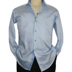 Mens Shirt J.Valintin Turkey Usa Egyption Cotton Axxess Style 1A19 - 68 Blue - J.Valintin Men's Wear Legend - 4879