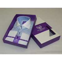 Mens Shirt J.Valintin Turkey Usa Egyption Cotton Axxess Style 1A19 - 68 Blue - J.Valintin Men's Wear Legend - 4879