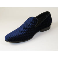 Men's Shoes Steve Madden Slip On Dress or Casual Velvet Lifted Navy Blue - J.Valintin Men's Wear Legend - 100257