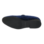 Men's Shoes Steve Madden Slip On Dress or Casual Velvet Lifted Navy Blue - J.Valintin Men's Wear Legend - 100257