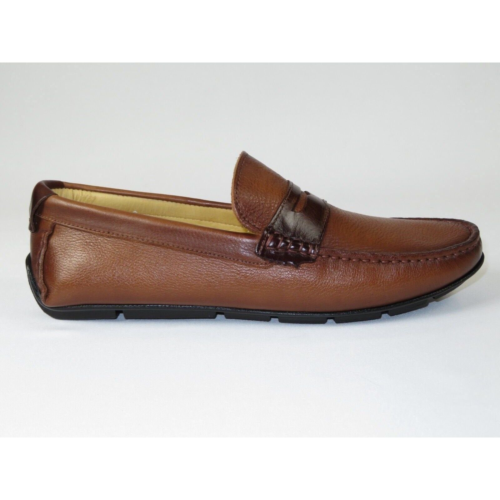 Men's Shoes Steve Madden Slip On Driving style Casual Soft Leather Tatem Bronze - J.Valintin Men's Wear Legend - 99695