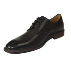 Men's Shoes Steve Madden Soft Leather upper Lace Up Navin BLack - J.Valintin Men's Wear Legend - 99704