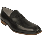 Men's Shoes Steve Madden Soft Leather upper Slip On Emree Black basket weave - J.Valintin Men's Wear Legend - 100793