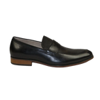 Men's Shoes Steve Madden Soft Leather upper Slip On Emree Black basket weave - J.Valintin Men's Wear Legend - 100793