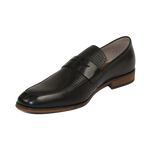 Men's Shoes Steve Madden Soft Leather upper Slip On Emree Black basket weave - J.Valintin Men's Wear Legend - 100793