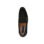Men's Shoes Steve Madden Soft Leather upper Slip On Penny Acheron Black - J.Valintin Men's Wear Legend - 99739