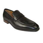 Men's Shoes Steve Madden Soft Leather upper Slip On Penny Acheron Black - J.Valintin Men's Wear Legend - 99739