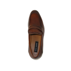 Men's Shoes Steve Madden Soft Leather upper Slip On Penny Acheron Brandy - J.Valintin Men's Wear Legend - 99730