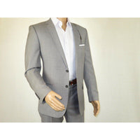 Men's Soft Wool Cashmere Light Gray Business Suit Giorgio Cosani 900 - 03 Gray New - J.Valintin Men's Wear Legend - 16691