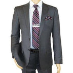 Men's Soft Wool Cashmere Single Breasted Suit Giorgio Cosani 900 Dark Gray - J.Valintin Men's Wear Legend - 16681