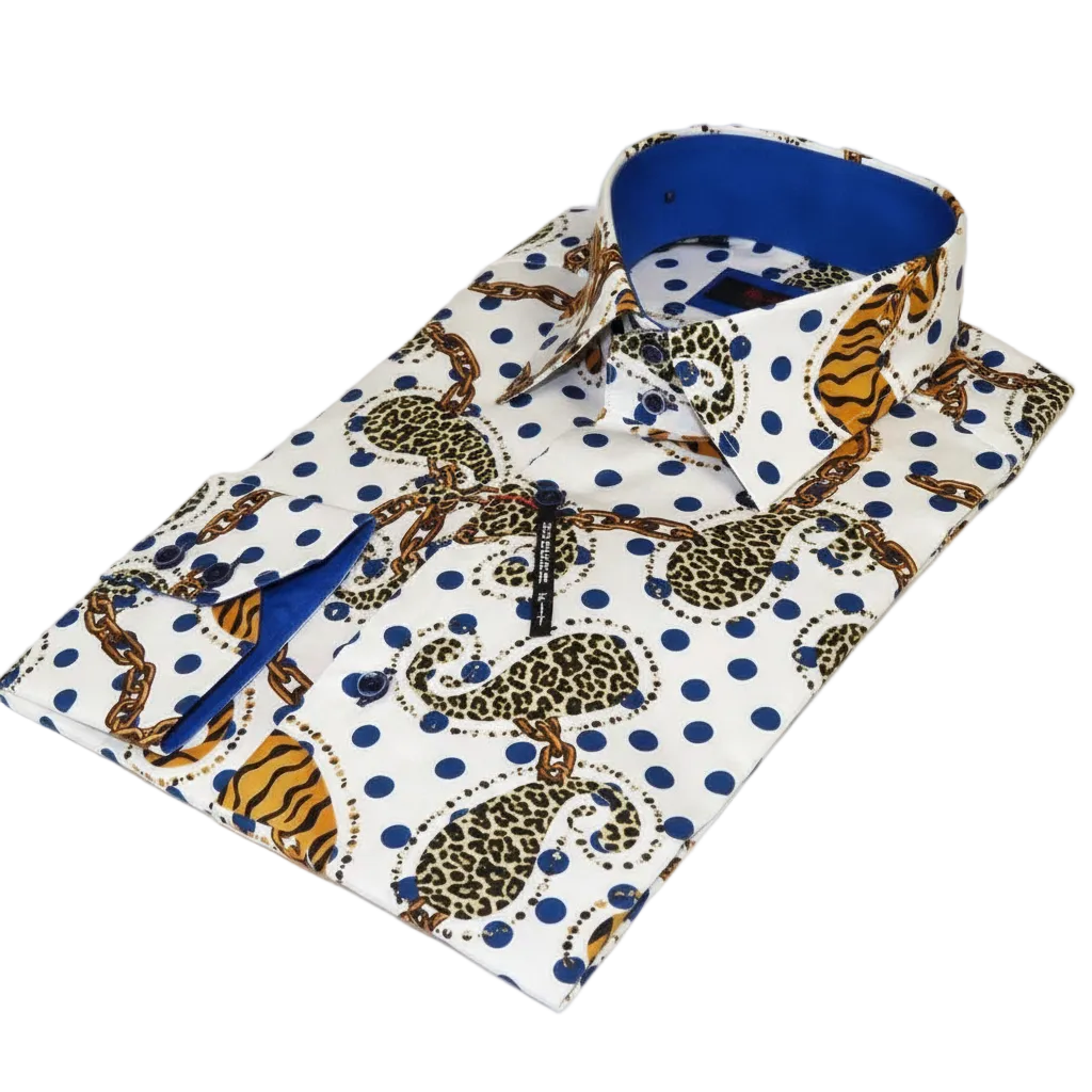 Mens Sports Dress Shirts By AXXESS From Turkey 100% Egyptian Cotton 622-04 White Mens Sports Dress Shirts By AXXESS From Turkey 100% Egyptian Cotton 622-04 White