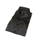 Men's Sports Shirt By Moderno Fancy Silky Satin Long Sleeves MJLS - 143 Black - J.Valintin Men's Wear Legend - MJLS - 143 Black - M