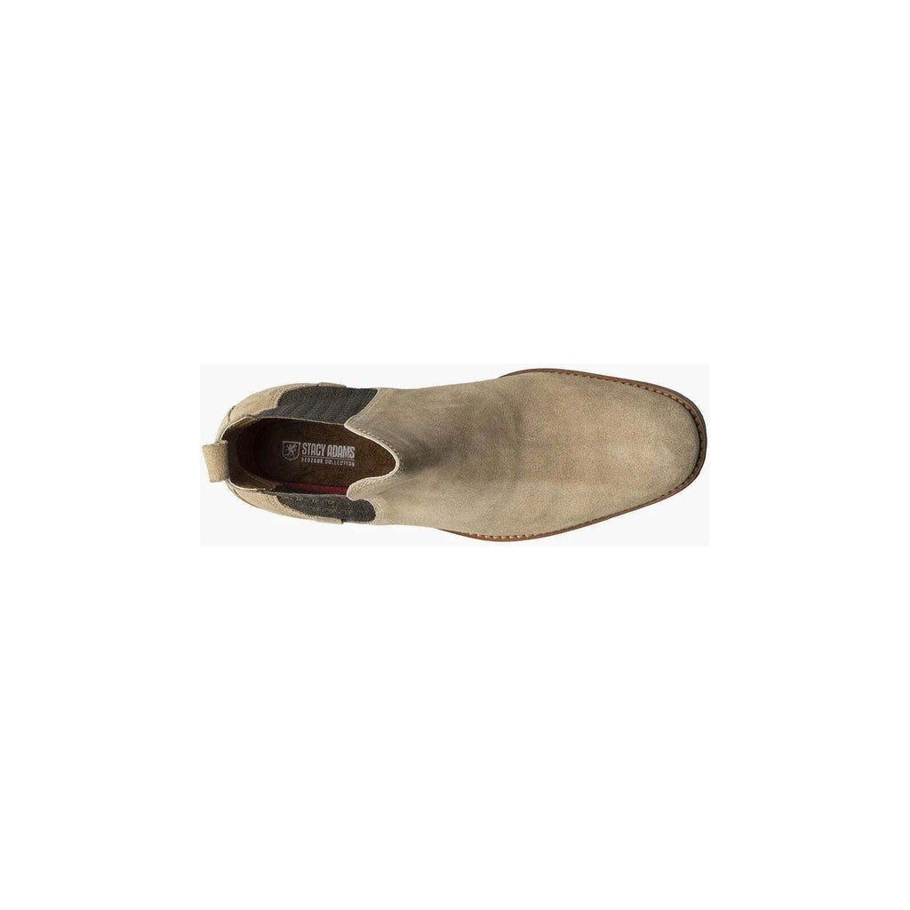 Men's Stacy Adams Gabriel Plain Toe Chelsea Boot Sand Suede Dressy 25625 - 269 - J.Valintin Men's Wear Legend - 25625 - 269_7