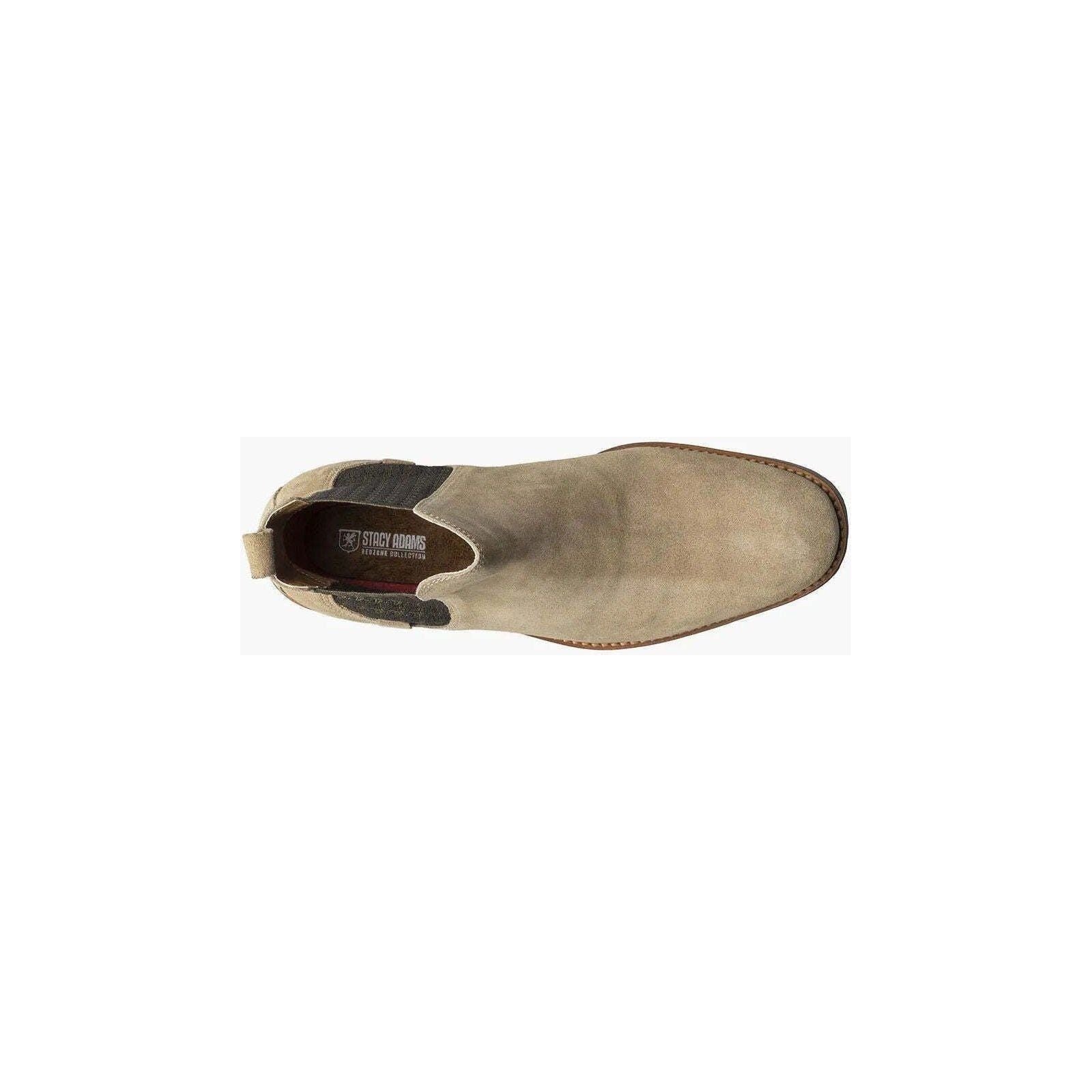 Men's Stacy Adams Gabriel Plain Toe Chelsea Boot Sand Suede Dressy 25625 - 269 - J.Valintin Men's Wear Legend - 25625 - 269_7