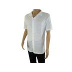 Mens Stacy Adams Italian Style Knit Woven Shirt Short Sleeves 3128 Pure White - J.Valintin Men's Wear Legend - 94912