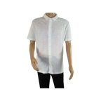 Mens Stacy Adams Italian Style Knit Woven Shirt Short Sleeves 3128 Pure White - J.Valintin Men's Wear Legend - 94912